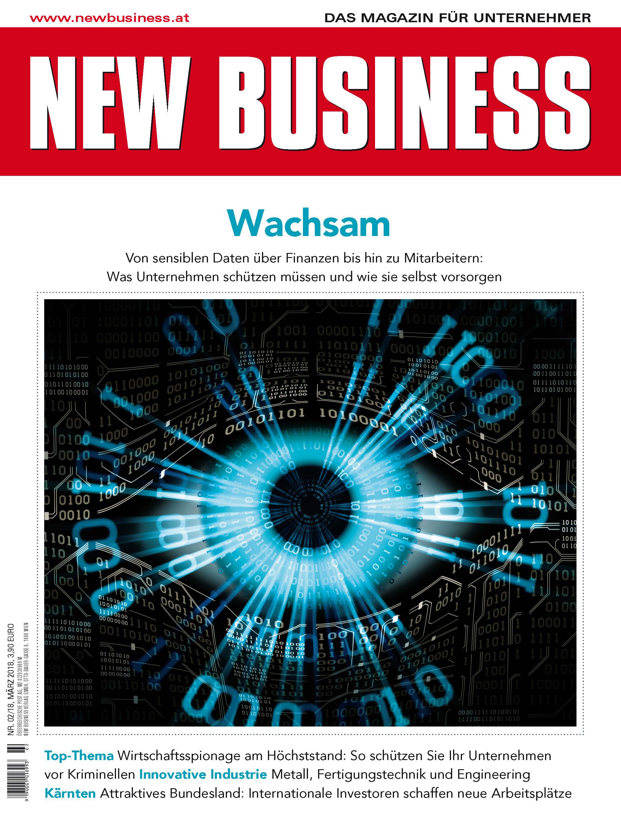 Cover: NEW BUSINESS - NR. 2, MÄRZ 2018