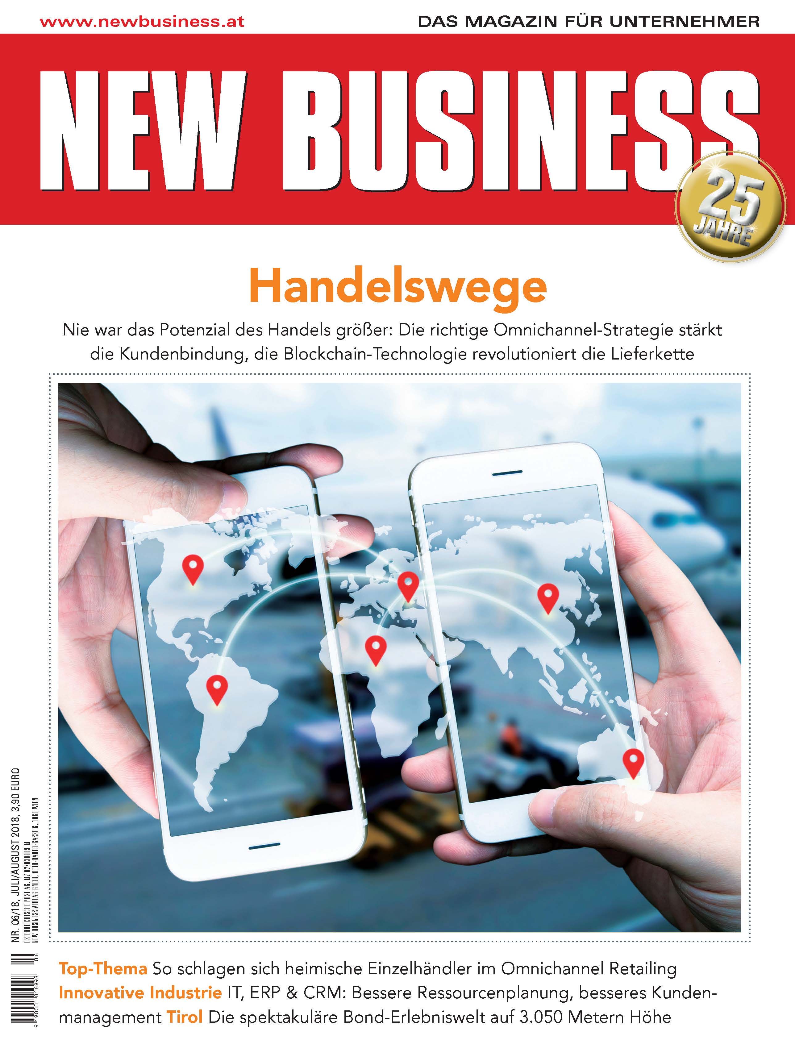 Cover: NEW BUSINESS - NR. 6, JULI/AUGUST 2018