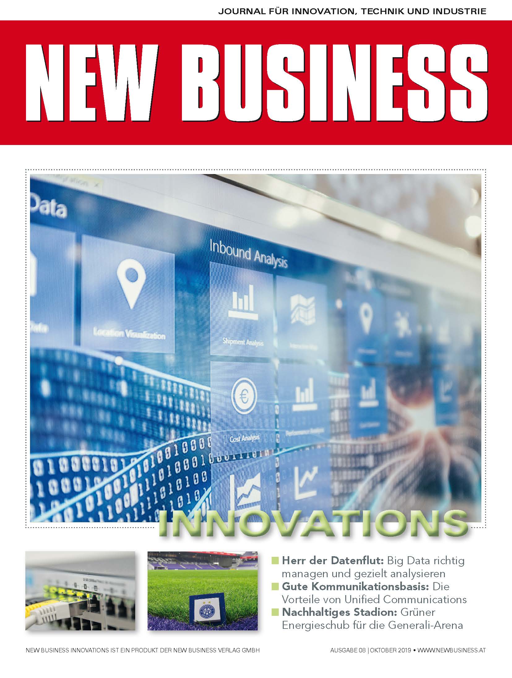 Cover: NEW BUSINESS Innovations - NR. 08, OKTOBER 2019